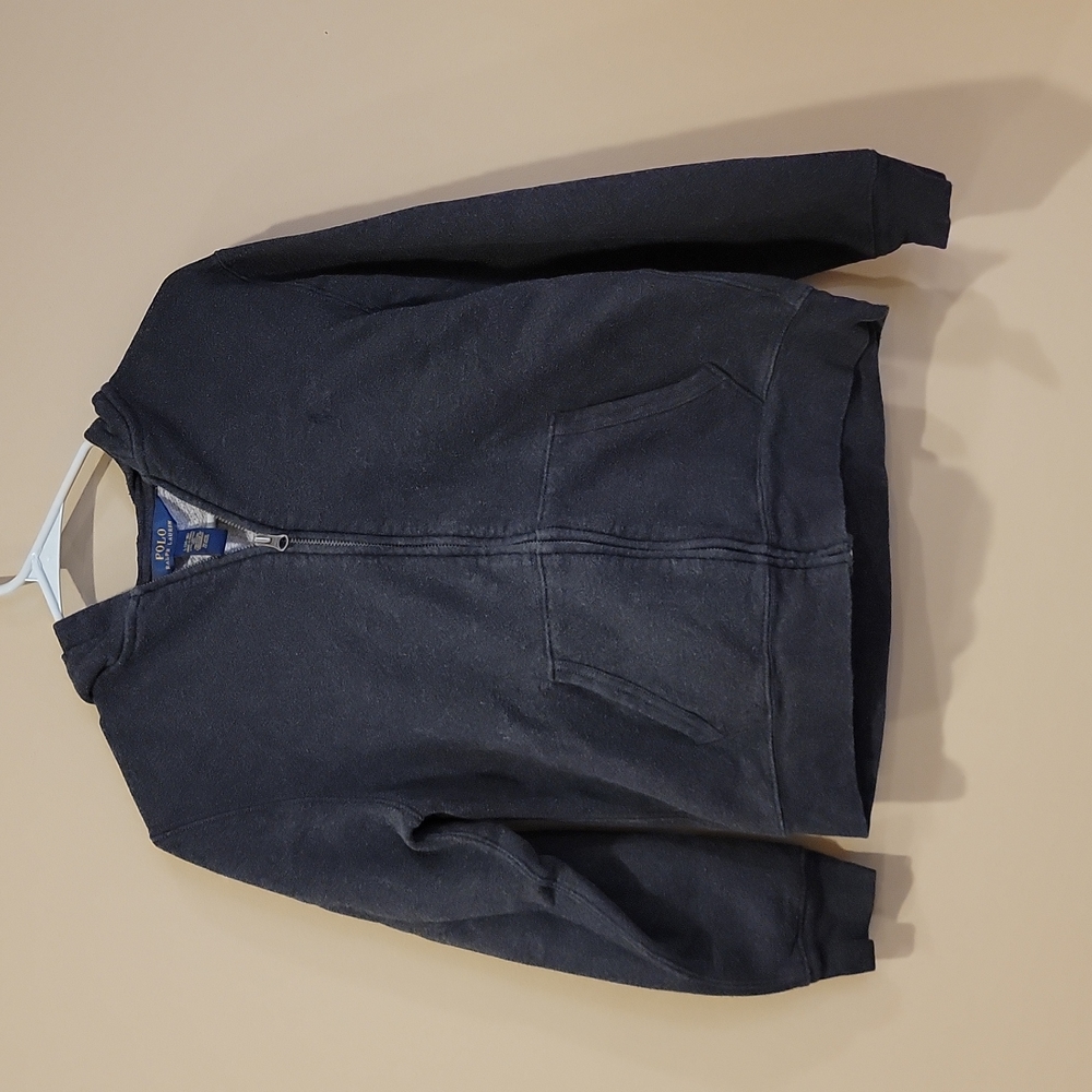 37 POLO Ralph Lauren Grey Hoodie Boys L (14-16)